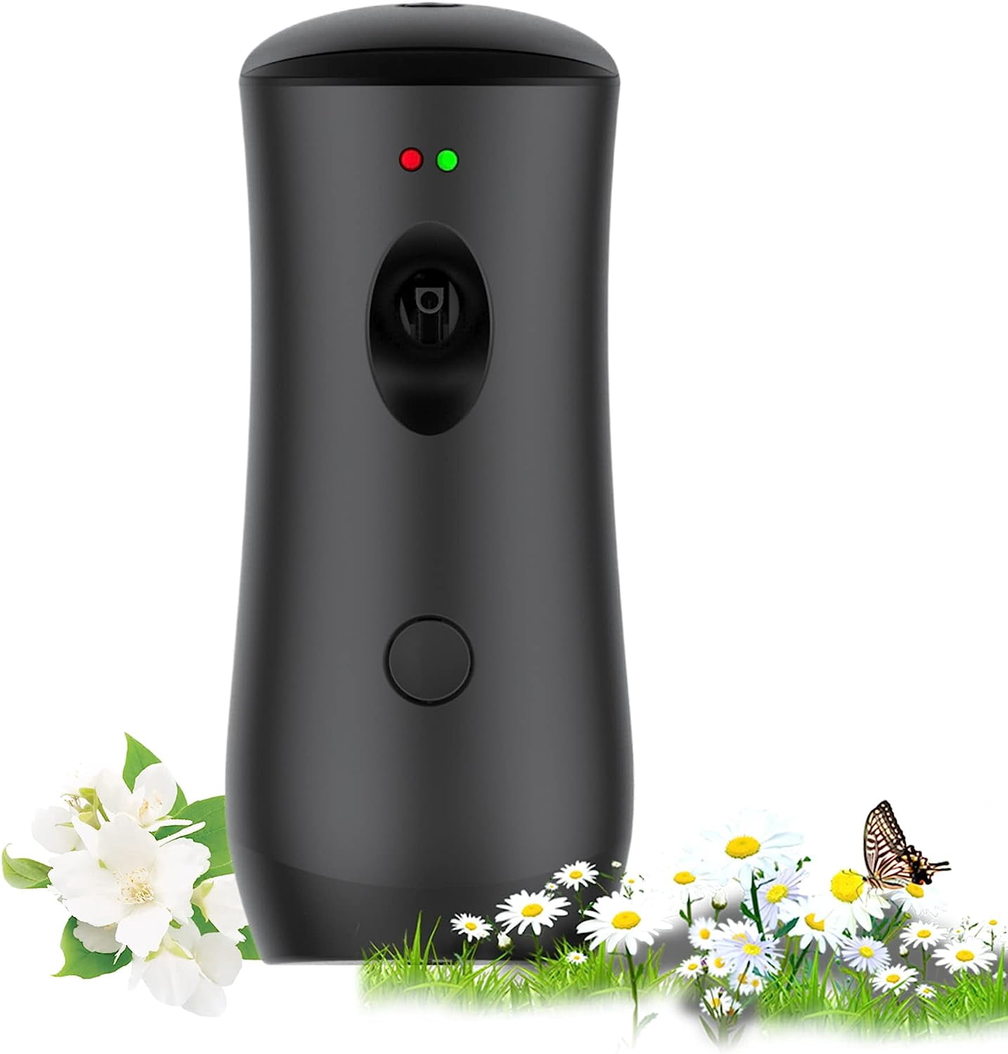 Oenbopo Automatic Air Freshener Spray Machine Wall Mount Fragrance Dispenser for Bedrooms Bathrooms Home Office(Black)