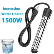 Oenbopo Immersion Water Heater, 1500W Bucket Heater with Stainless-steel Guard, Fast Heats 5 Gallons of Water in Minutes,  Auto Shutoff