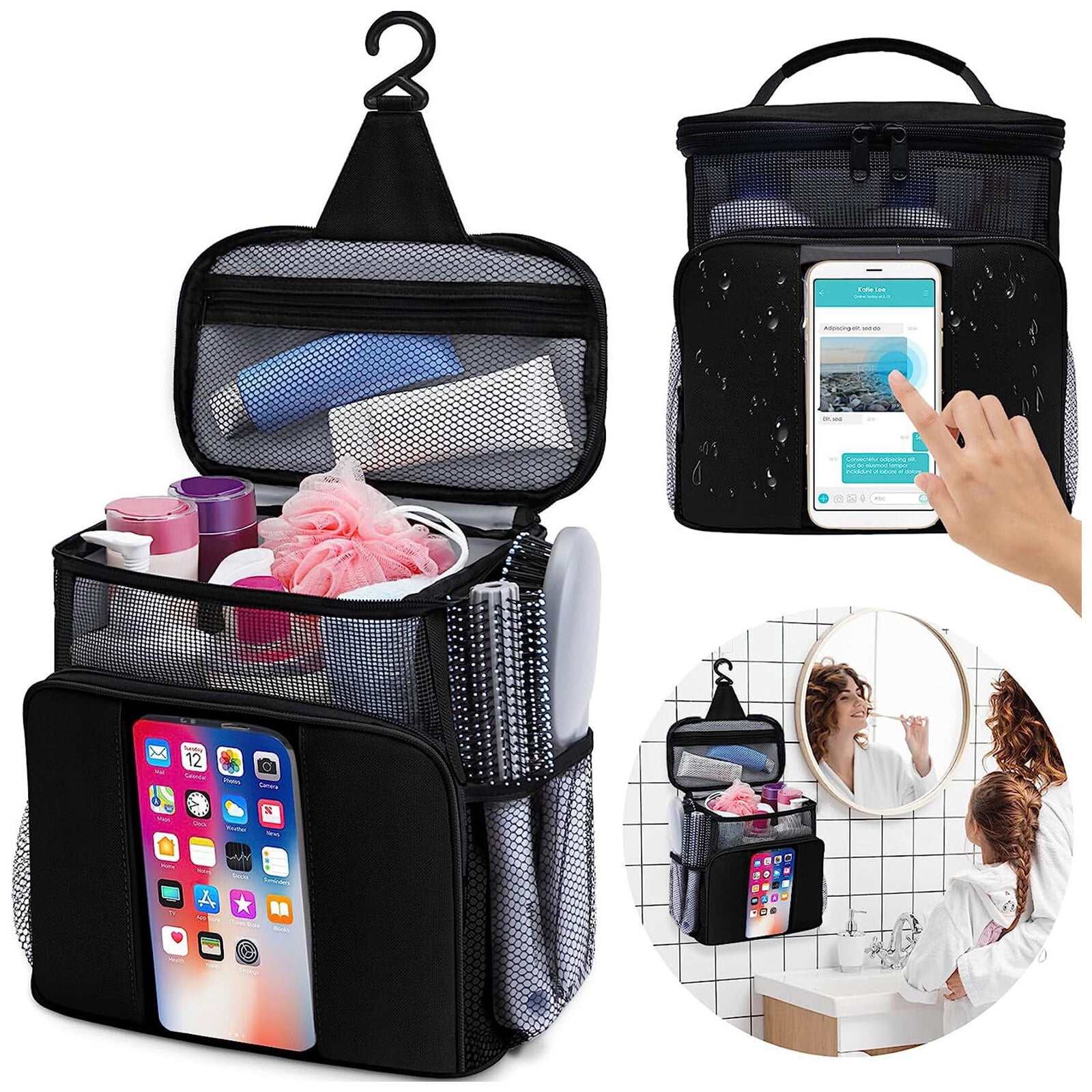 Oenbopo Shower Caddy, Dorm Room Essentials for Girls Boys,Toiletry Bag