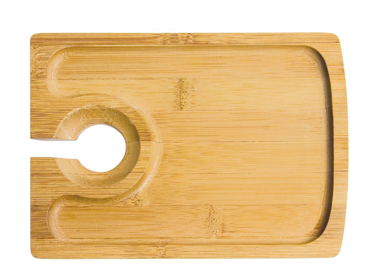 Oenophilia Bamboo Hors d' Oeuvres Plate - Set of 4