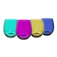 thumbnail image 1 of Oenophilia Plastic Stemless Wine Glasses - Set of 4, 1 of 3