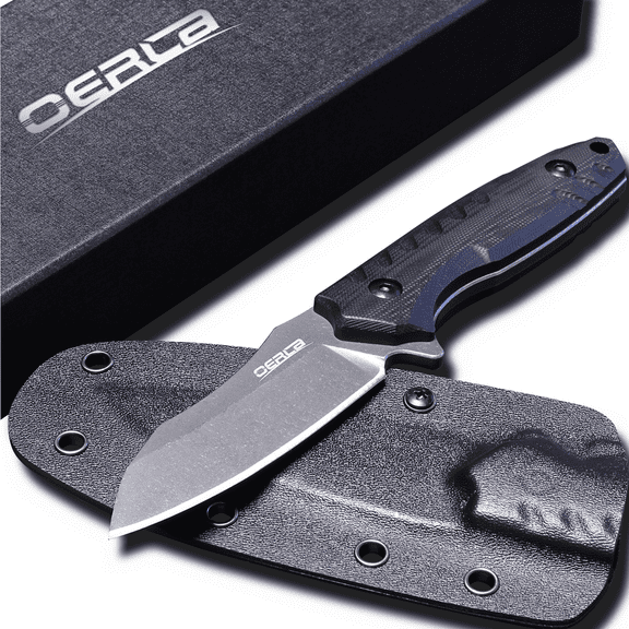 Oerla Olk-039B Tactical Fixed Blade Knife 3.74 inch Blade with Black G10 Handle