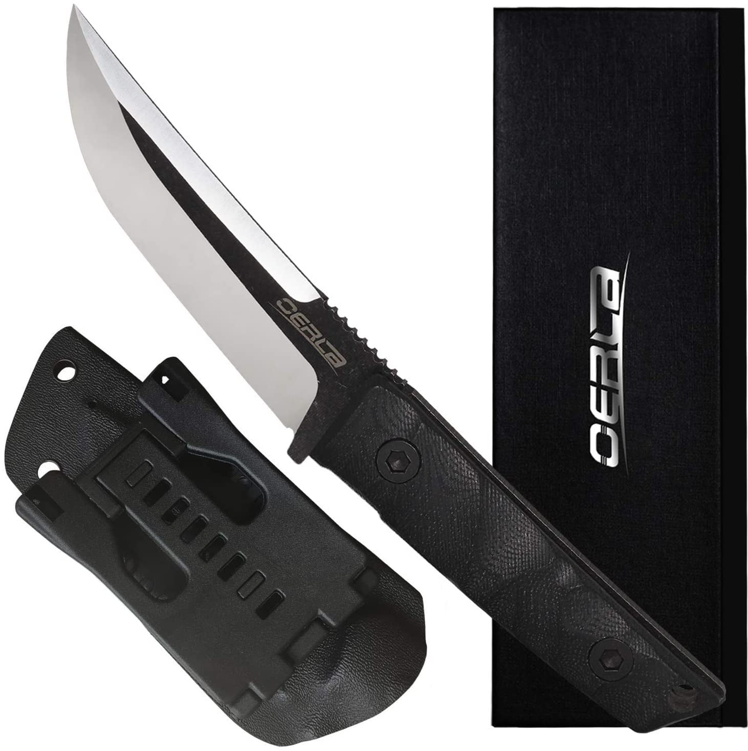  TRUE Fixed Blade 4 Inch Task Knife  Fixed Blade Knife with 4  Drop Point Blade, Black : Sports & Outdoors