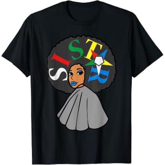 Oes Afro Sistar Order Of The Eastern Star Parents' Day Gift T-Shirt