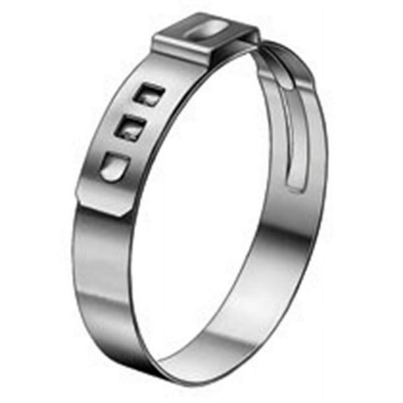 Oetiker Stepless Ear Clamp Stainless Steel 23/32in. Clamp Diameter 0.728in. Band Width