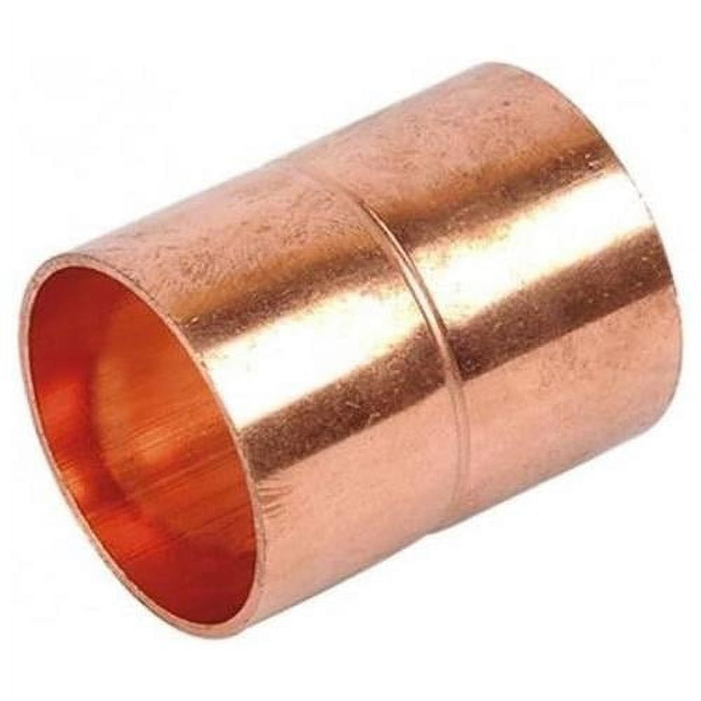 Of 10) HVAC Wrot Copper Slip Coupling With Rolled Stop, 3/8 In. X 3/8 ...