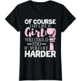 thumbnail image 1 of Of Course I Hit Like A Girl - Boxing Kickboxer Gym Boxer T-Shirt, 1 of 3
