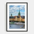 thumbnail image 1 of Of Galma Stan 03 - Stockholm Sweden Photography Black Framed Wall Art Print 12 x 18 inches, 1 of 8