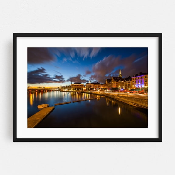 Of Galma Stan - Stockholm Sweden Photography Black Framed Wall Art Print 24 x 36 inches