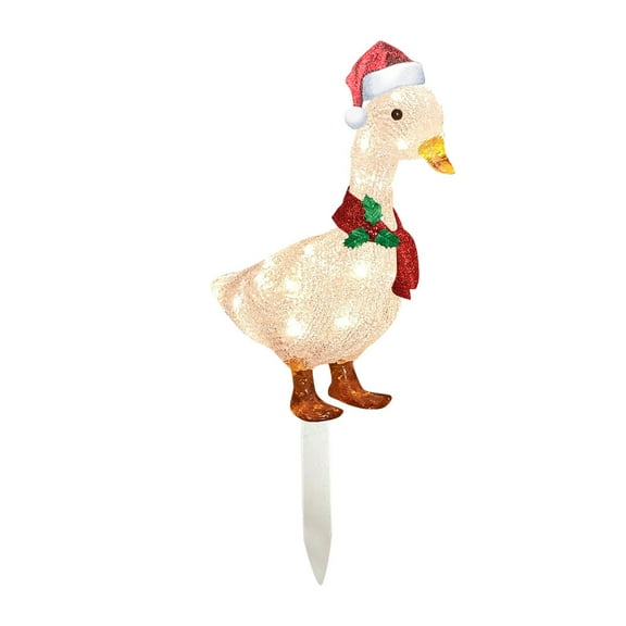Of Lights 1 Set Holiday Light-Up Acrylic Scarf Garden Figure Ducklings Outdoor Christmas Christmas Decoration Decoration & Hangs