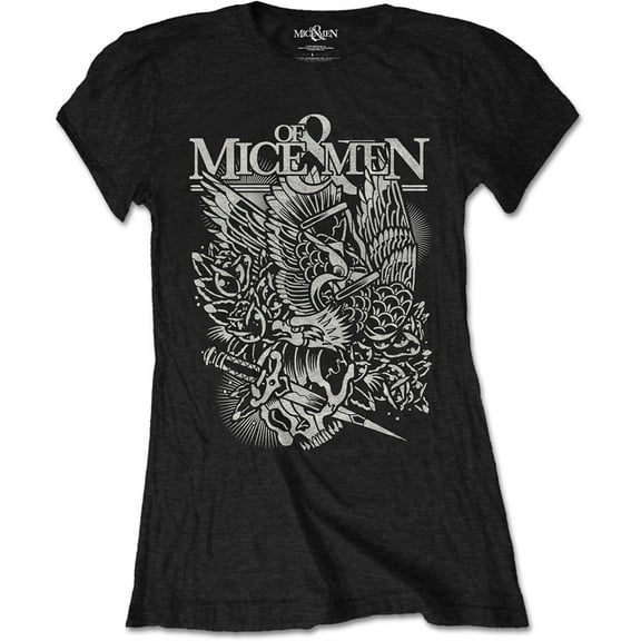 Of Mice & Men Ladies T-Shirt: Eagle (Large)