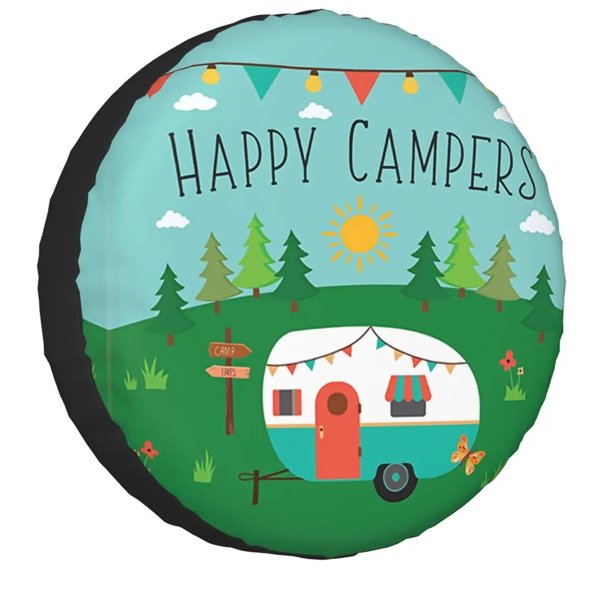 Of The Camper Spare Tire Cover For Mitsubishi Pajero Custom Adventure Outdoors Camping Car Wheel 3472