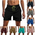 thumbnail image 1 of Ofertas Flash DDAPJ pyju Mens Swim Trunks Quick Dry Board Shorts with Mesh Lining Breathable Hawaii Beach Shorts Swimwear Bathing Suits Pink XL, 1 of 7