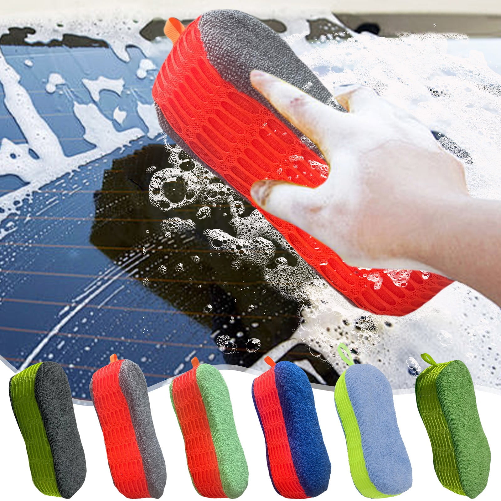 Ofertas Imperdibles de Viernes Negro, Esponja para lavar autos Esponja limpiadora absorbente de alta densidad grande en forma de 8