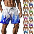 thumbnail image 1 of Ofertas del día Liquidación DDAPJ pyju Men's Drawstring Swim Trunks Novelty 3D Graphic Printed Beach Board Shorts Quick Dry Bathing Suits Short Pants with Pockets Watermelon Red S, 1 of 9