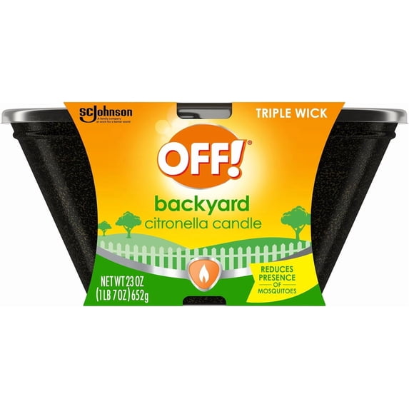 Off 3 Wick Citronella Bucket, 23 oz, Pack of 1