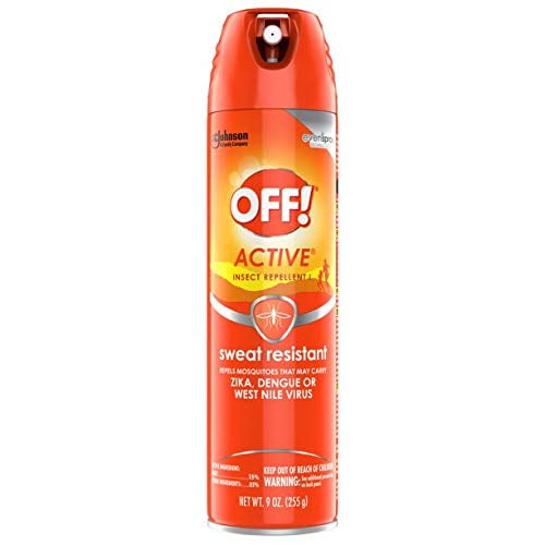Off Active Insect Repellent Aerosol Spray, Sweat Resistant - 9 Oz
