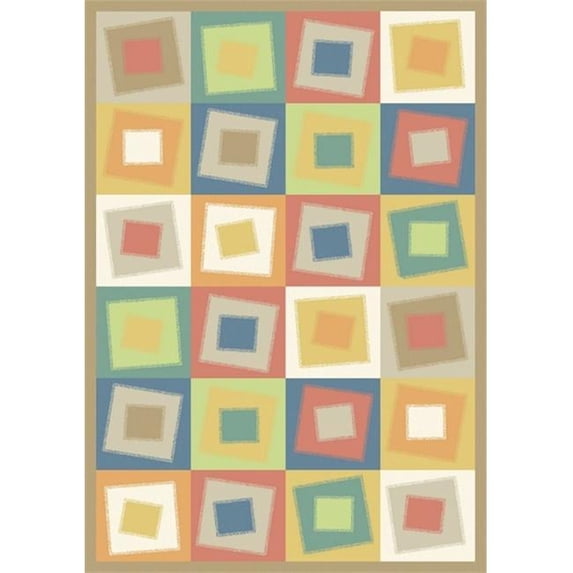 Off Balance Softs 7 ft.8 in. x 10 ft.9 in. WearOn Nylon Machine Tufted- Cut Pile Whimsy Rug