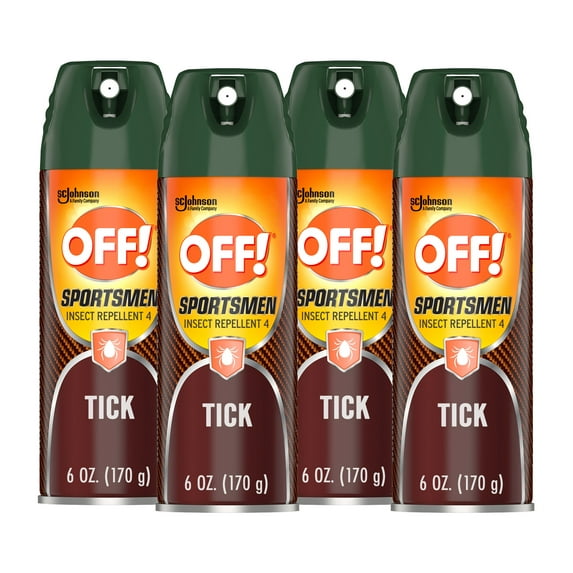 Off! Deep Woods Tick Repellent Aerosol, 6 oz (4-Pack)