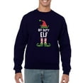 thumbnail image 1 of Off Duty Elf Sweatshirt Men -Smartprints Designs, Male Small, 1 of 4