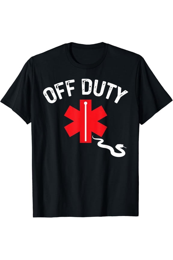 Off Duty Snake Paramedic Nurse Ems First Responder T Shirt