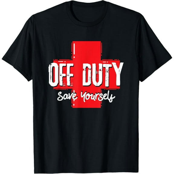 Off Duty Swimming Guard, Save Yourself, Funny Life Saving T-Shirt