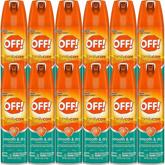 Off! Family Care Smooth & Dry Insect Spray, 4 oz (Pack - 12)