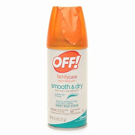 Off Familycare Smooth And Dry Aerosol Insect Repellent, 2.5 Oz, 6 Pack