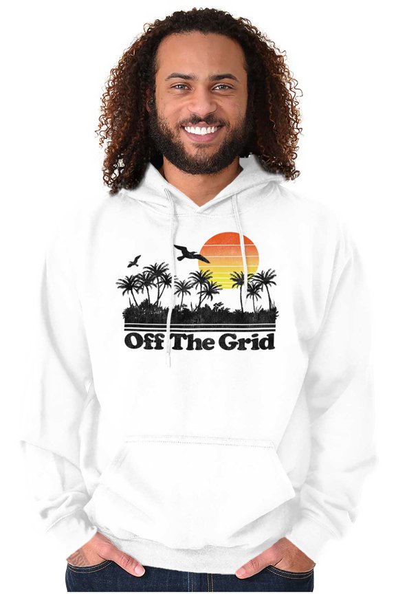Off Grid Tropical Paradise Vacation Hoodie Sweatshirt Women Men Brisco Brands M