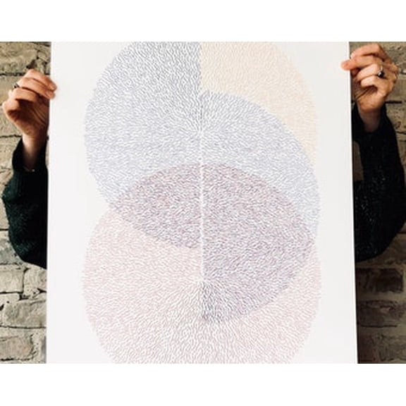 Off Handmade Screenprinted Graphic Cm Limited Series Abstract Art Print Print Poster, Poster Only