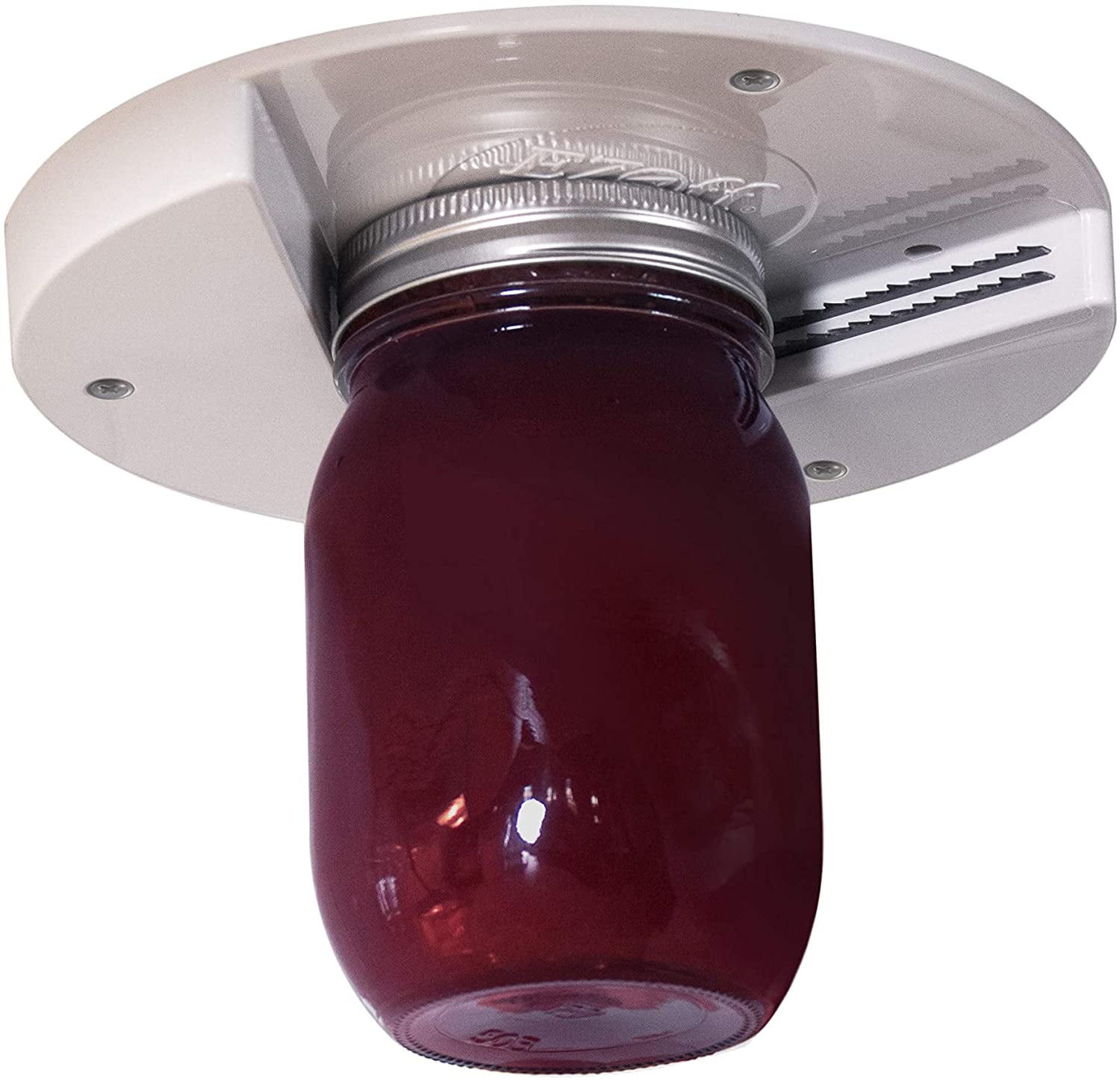Jar Opener For Weak Hands - Under Cabinet, Easy Grip, One Handed Jar &  Bottle Opener - Removes Tight Jar Lid For Seniors With Arthritis -  Essential Ki