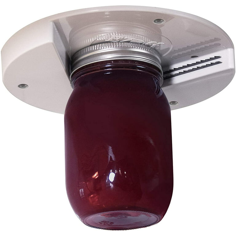 EZ Off Jar Opener for Seniors - Under Cabinet Jar Openers for Weak Hands,  Easy Grip, One Handed Gadgets & Bottle Opener - Essential Kitchen Gadgets
