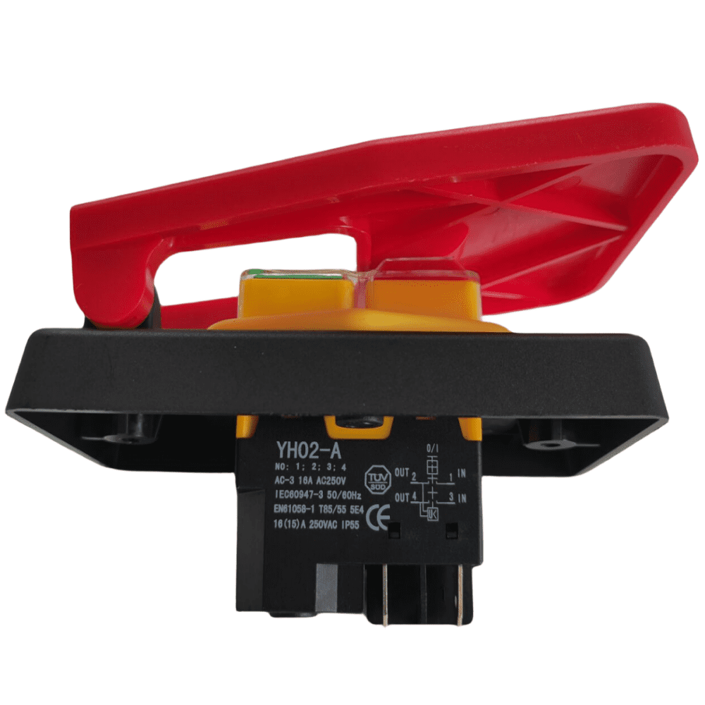 Off-On Red Cover Emergency Stop Push Button Switch 16A Power-Off ...