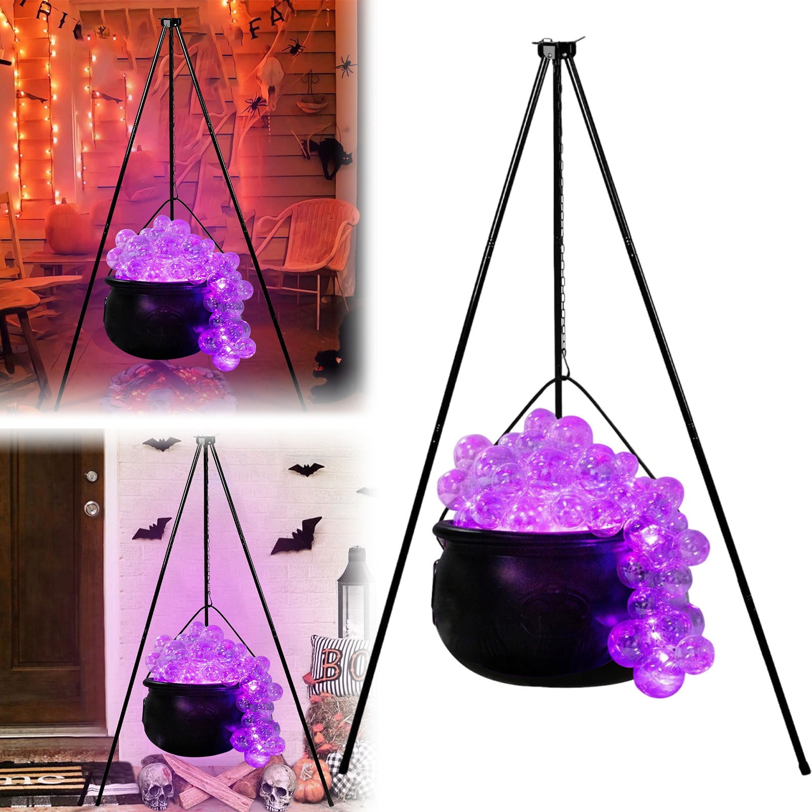 Off Promotions! Halloween Decorations Indoors Diy Bubbling Cauldron Set for Home Kitchen Room Party Table Deals!