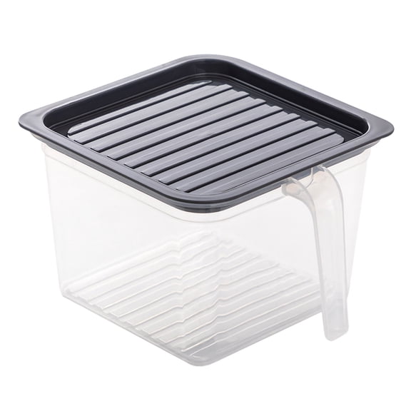 Off Promotions! Nomeni Storage Box Square Transparent Refrigerator Storage Box with Handle G, 1X Storage Box Clearance Sale