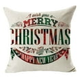 Off Promotions! Throw Pillows Christmas Linen Pillow Cover Cushion