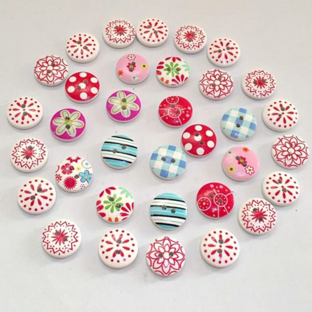 Off Promotions! Ynlkorvg Handmade Buttons 100Pcs Per Pack Beautiful ...