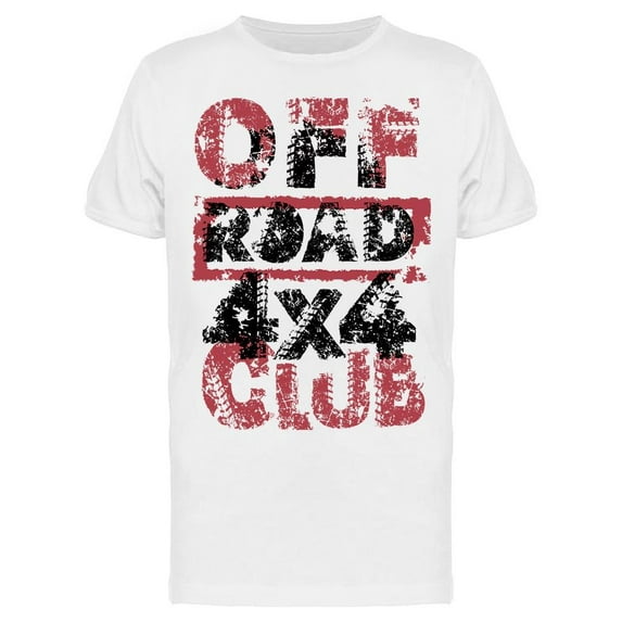 Off-Road 4X4 Club. Sticker Tee Men's -Image by Shutterstock
