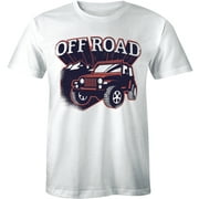 Off Road 4x4 Dirt and Mountain Driving Car Men's Adventure Classic Retro T-Shirt