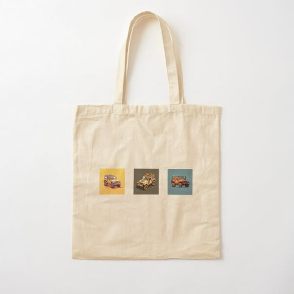 Off-Road Adventure - 4X4 Inspired Design Cotton Tote Bag Canvas Tote Bag, Family Gift For Mother, Her