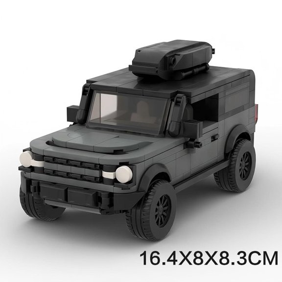 Off-Road Adventure SUV Building Blocks Set, DIY Assembly Outdoor Offroad Vehicle Brick Model, Creative Desktop Collectible Building Toy