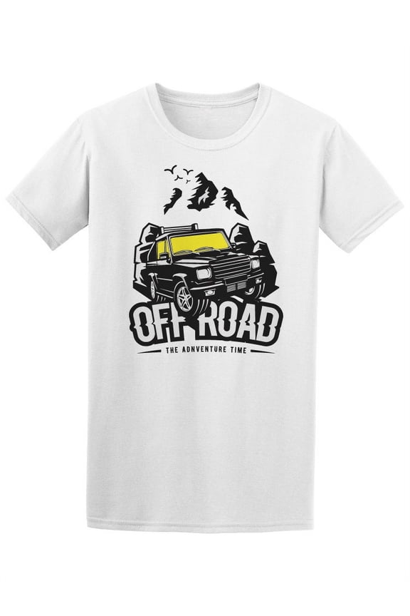 Off-Road Adventure Time Club T-Shirt Men -Image by Shutterstock, Male Large