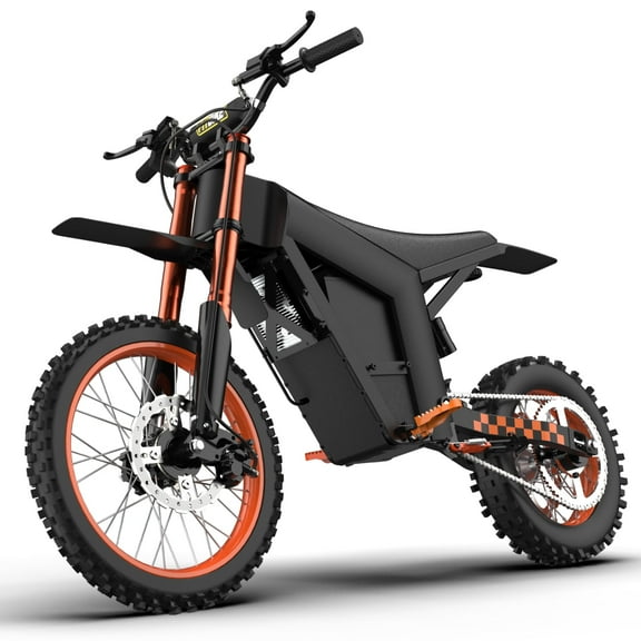 Off-Road Beast: Hapali M01 3000W Electric Dirt Bike Hits 40MPH | 48V 21AH Battery | 14"/12" Fat Tires for Rugged Terrain | Full Suspension