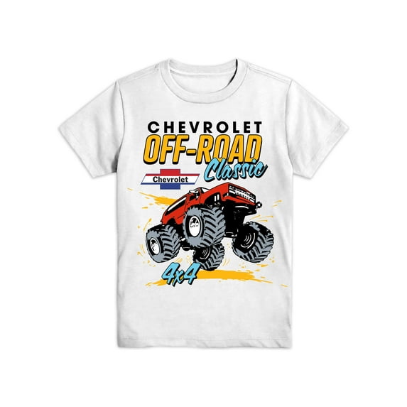 Off Road Chevy, Boys Graphic Crew Neck Short Sleeve T-Shirt, Sizes XS-3X (Little Boys & Big Boys)