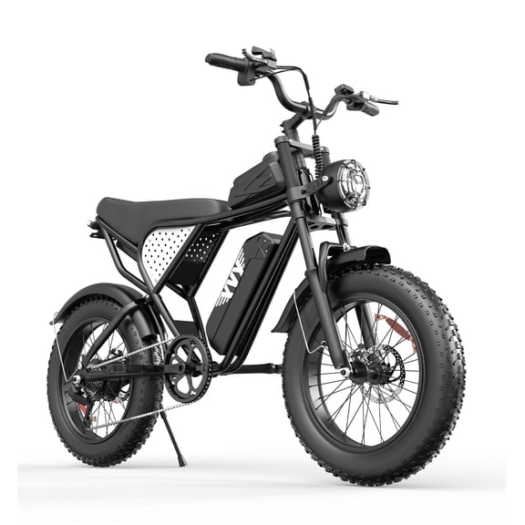 Electric Bike for Adults, 1500W Peak Motor, Fat Tire, 48V/15.6Ah, E-Mountain Bike, 20"x4.0" Full Suspension Electric Bicycle