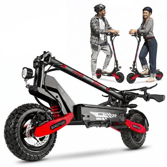 EOEOTWO All-Terrain Off-Road 11" Electric Scooter for Adults, 1200W Motor, 30 MPH, 40-Mile Range, Foldable, UL 2272 Certified