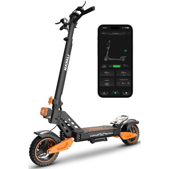 Off-Road Electric Scooter for Adults - 2000W Peak Power, 40-Mile Range, Advanced Swing-Arm Suspension & Hydraulic Brakes