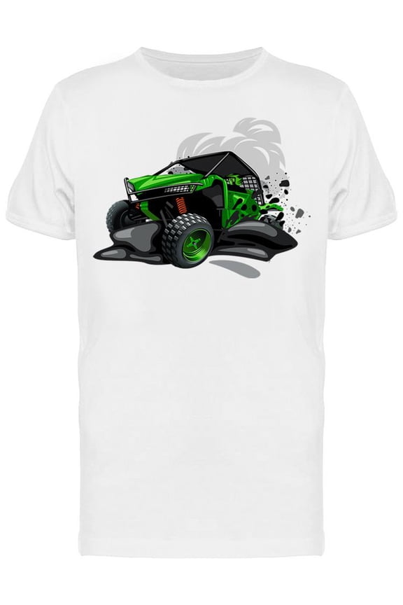 Off-Road Green Atv Buggy T-Shirt Men -Image by Shutterstock, Male Small