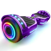 Off Road Hoverboards with Bluetooth, Tcdjtc Self Balancing Scooter with LED Lights, 6.5" Tires