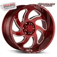 thumbnail image 1 of Off Road Monster M07 22X12 Candy Red Custom Wheel- 5x127 Bolt Pattern, -44mm Offset, 1 of 1